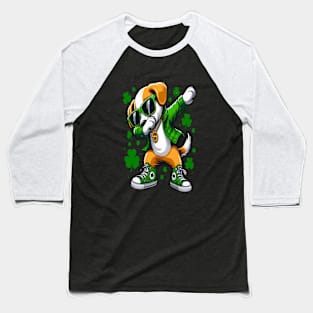 St. Patrick's Day funny Dog Dabbing Baseball T-Shirt